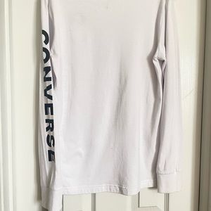 Kids Converse Chuck Taylor All Stars, White Sleeve Tee, size L ( 12/13 yrs)